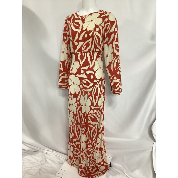 Faithfull The Brand 'Shiva' Red Maxi Dress Size M - Picture 2 of 4